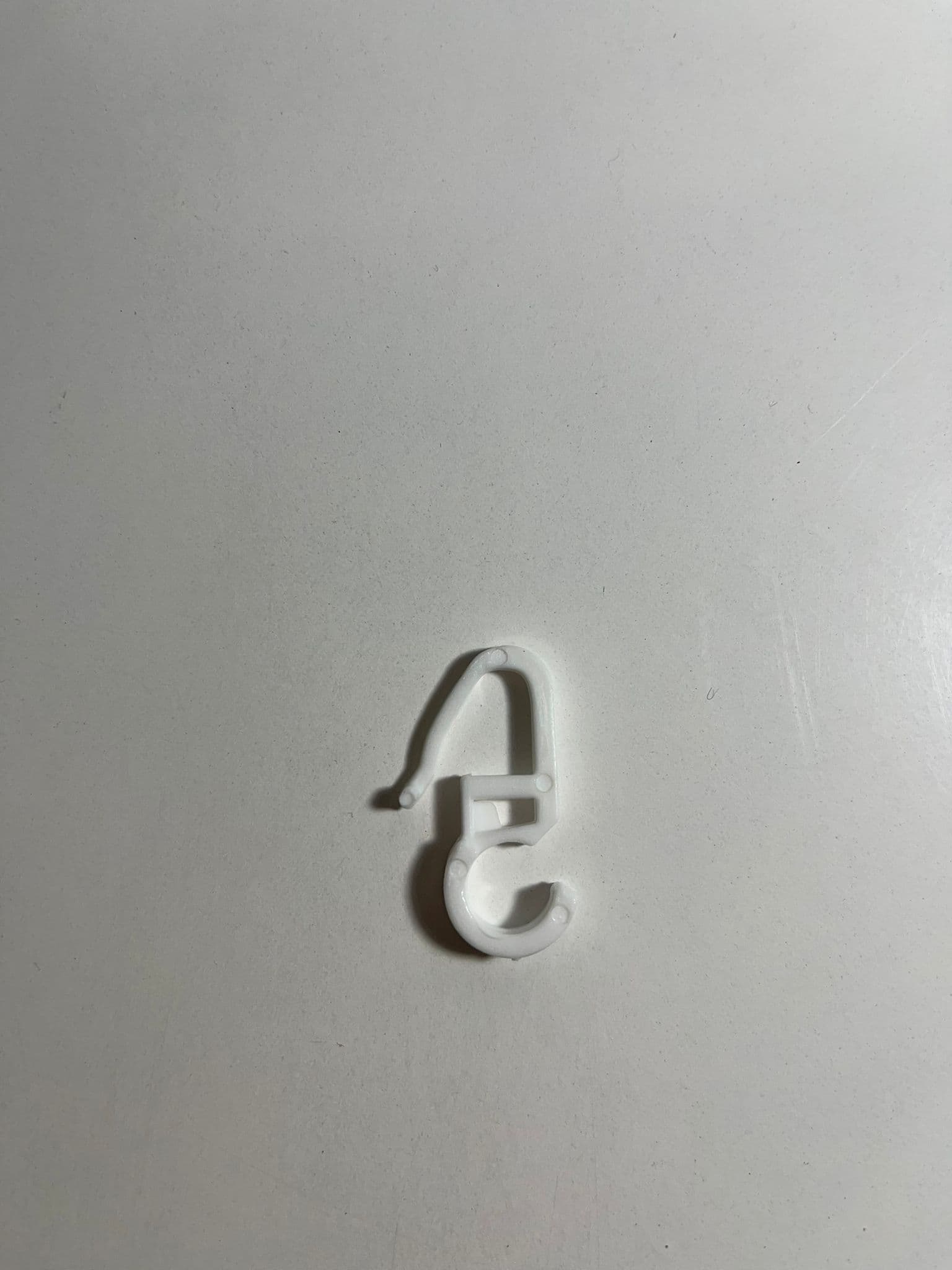 Beyaz Renkli Rustik Halka Klipsi